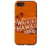 Waikiki Hawaii Benvenuti in paradiso Design retrò vintage Custodia per iPhone SE (2020) / 7 / 8