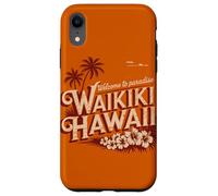 Waikiki Hawaii Benvenuti in paradiso Design retrò vintage Custodia per iPhone XR