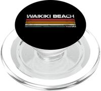 Waikiki Honolulu Hawaii Design retrò Waikiki Beach Oahu PopSockets PopGrip per MagSafe