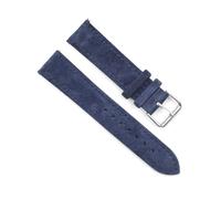 WAikub Cinturino per orologio in pelle scamosciata 18mm 19mm 20mm 22mm 24mm Cinturini per orologi Accessori per orologi con fibbia in acciaio inossidabile, Blu scuro, 19mm