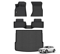 Wailtnb Tappetini per auto e fodere per bagagliaio su misura per Audi Q5 / SQ5 2023 2022 2021 2020 2019 2018 Tappetini per tutte le condizioni atmosferiche per Audi Q5 SQ5 in TPE resistenti accessori
