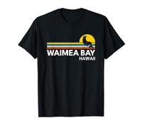 Waimea bay Hawaii Vintage Retro Souvenirs Monk Seal Maglietta