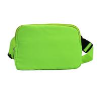 Waist Bag, Nylon Belt Bag, Waterproof and Lightweight Carrier 8,27 x 1,77 in, Casual Waist Slim Design, Multifunzionale Running Pack for Travel, Exercise, Everyday Use, Verde fluorescente., Se référer