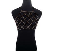 Waist Chain Collares Bikini Body Chain Bohemian Jewelry Sexy Breast Necklace Women Accessories Woman(Gold)