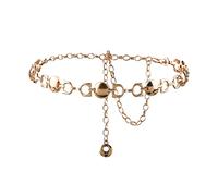 Waist Chain European and American Jewelry Hip Hop Punk Metal Chain Ladies Retro Body Chain(D)