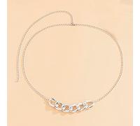 Waist Chain Punk Hip Hop Women Metal Belts Minimalist Metal Chunky Chain Waist Strap for Jeans Trousers Casual Ladies Female Waistband Woman