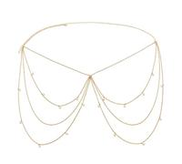 Waist Chain Summer Dress Belly Chains for Women Female Gold Metal Chain Tassel Waist Bikini Body Chain Beach Party Woman
