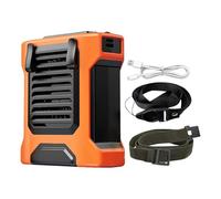 Waist Fan, Portable Travel Blower, 4 Speed Cooling System, Built In Flashlight Power Bank Function, Compact Size, Excellent for Camping Hiking Fishing Beach Outdoor Work