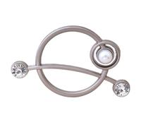 Waist Knotted Brooches Metal Hijab Scarf Ring Button Shirt T-shirt Fixed Buckle Accessories per donne ragazze accessori decorativi(Color 20)