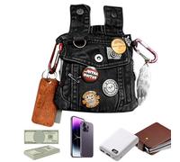 Waist Pack Thigh Pouch - Drop Leg Arm Sling & Shoulder Fanny, Outdoor Sports Cycling Gear With Removable Elastic Thigh Belt | Travel, Hiking, Money Storage, Black