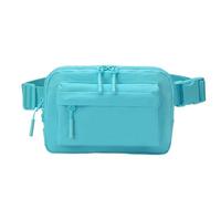 Waist Sling Bag - Stylish Nylon Bag For Men And Women | 4-Zipper Pocket Fanny Pack With Adjustable Strap | Large Capacity For Sports, Travel, Gym, Hiking & Daily Wear