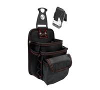 Waist Tool Bag, Tool Pouch Belt Organizer, Waterproof Heavy-Duty Utility Pack, Professional Gear for Construction Garden Repair Electrical Work Home Use, 5.91x5.12x8.66 Inches