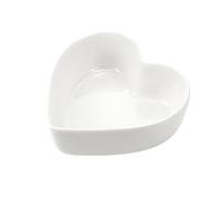 WAIT FLY Ciotole a forma di cuore per insalata, zuppa, snack, dessert, ottima cucina casalinga, regalo per la cucina domestica, bianco