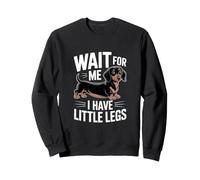 Wait for Me Ho Piccole Gambe Dicendo Bassotto Felpa