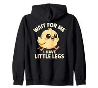 Wait for Me I Have Little Legs - Divertente Chick Joke Meme Felpa con Cappuccio