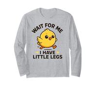 Wait for Me I Have Little Legs - Divertente Chick Joke Meme Maglia a Manica