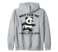 Wait for Me I Have Little Legs - Simpatico e Divertente Panda Joke Meme Felpa con Cappuccio