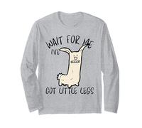 Wait for Me Ive Got Little Legs Animali Divertenti Cane Maglia a Manica