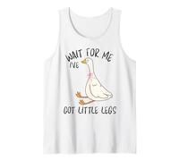 Wait for Me Ive Got Little Legs Divertente Oca Oche Canotta