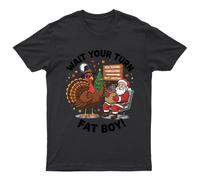 Wait Your Turn Fat T-Shirt Unisex Regalo Retrò Divertente Donna Vintage Uomo