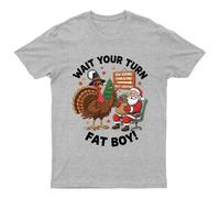 Wait Your Turn Fat T-Shirt Unisex Regalo Retrò Divertente Donna Vintage Uomo