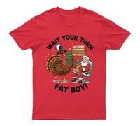 Wait Your Turn Fat T-Shirt Unisex Regalo Retrò Divertente Donna Vintage Uomo