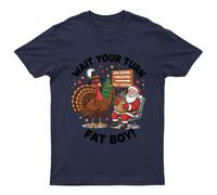 Wait Your Turn Fat T-Shirt Unisex Regalo Retrò Divertente Donna Vintage Uomo