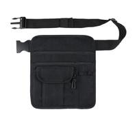 Waiter Pouch, Waiter Tool Pouch, Server Waist Pouch, Waiter Storage Bag, Serving Waist Apron, Apron Bag with Sturdy and Lightweight Design for Men and Women, Nero , Se référer au descriptif,