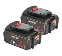 Waitley 2 batterie da 18 V per DeWalt 5,5 Ah DCB200 DCB201 DCB203 DCB204 DCB206 DCB207 agli ioni di litio compatibile con utensili elettrici XR da 18 V