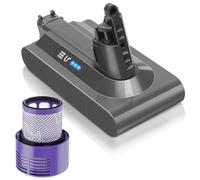 Waitley Batteria Compatibile con Dyson V10 6000mAh di Ricambio per Aspirapolvere Senza Fili - Modelli Animal, Absolute, Motorhead, Fluffy, Total Clean, SV12
