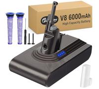 Waitley Batteria per Dyson V8 SV10 6000mAh, Li-ion di Ricambio