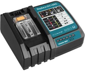 Waitley Caricabatterie Rapido per Makita 14,4V/18V Li-ion, 3A