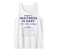 Waitress Life Being a Server is Easy Funny Waiter Citazione Canotta
