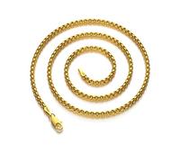 Waitsoul Catenina in argento Sterling 925 con chiusura a moschettone, 2,5 mm, per uomo e donna, collana in argento da 40 a 76 cm, 24, Argento sterling, Nessuna pietra preziosa