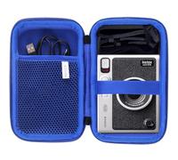 WAIYUCN Custodia rigida in EVA per fotocamera istantanea Fujifilm Instax Mini EVO (blu)