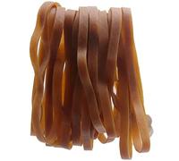 WAIZHIUA 30 Pezzi Elastici Grandi - Fasce di Gomma Larghezza 10 mm - Fasce di Elastiche per Casa Cancelleria Ufficio Scuole Barca di Spazzatura - Giallo Scuro