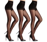 WAJIAFAR Pacco da 3 collant donna compressione graduata , 20 denari Semi Opachi contenitivo modellante leggins collant