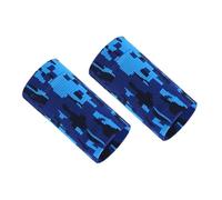 WAJJWI 3 Pairs Compression Wrist Sleeve Brace Hand Supports Wraps Elastic Wristbands for Men And Women Tennis per Sollevamento Pesi, Crossfit(Blue)