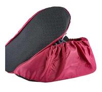 WAJJWI 5 paia di copriscarpe impermeabili antiscivolo, lavabili, for scarpe da interno, for mantenere la pulizia del tappeto, riutilizzabili, for l'elasticità delle scarpe per Pavimenti(Deep red)