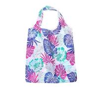 WAJJWI 5Pcs Home & Living Foldable Polyester Groceries Tote Reusable Pouch Storage Bag Shopping Bags Per Quotidiano(Color 1)