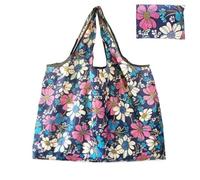 WAJJWI 5Pcs Large Foldable Shopping Bag Reusable Grocery Tear-Proof Nylon Suitable For Recycling Gift Per Quotidiano(Color4)