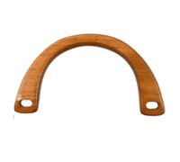 WAJJWI Borsa da 4 Pezzi con Manici in Legno per Borse | I telai della borsa con chiusura gestiscono le parti di ricambio, le staffe for cucire il portafoglio(Natural-15cm)