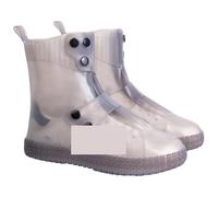 WAJJWI Copriscarpe da 2 paia Copriscarpe protettivi da pioggia for i giorni di pioggia Stivale for scarpe da pioggia antiscivolo impermeabile e resistente all'usura per Pavimenti(L)