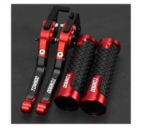 WAJUHJK per TDM900 TDM 900 2004-2014 2013 2012 2011 2010 Leve Freno Frizione Pieghevoli per Moto E Impugnatura Manubrio da 7/8''22MM(RedBlack Red)