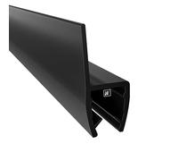 WAKA Premium Guarnizione per porta della doccia & Labbro per doccia PRO-P Guarnizione per doccia Otticamente Nero, Guarnizioni per porte della doccia per vetri da 8-10mm Lunghezza 2000mm Guarnizioni