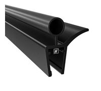 WAKA Premium porta doccia e labbro doccia, guarnizione per doccia ottica, colore nero, guarnizioni per doccia da 6 a 8 mm, vetro da 200 cm e guarnizione per porta della doccia, compatibile con una