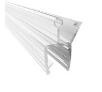 WAKA Premium - Porta doccia e labbro doccia PRO-W, guarnizione per doccia otticamente trasparente, guarnizione per porta in vetro 8 - 10 mm, 100 cm per box doccia e porta della doccia, compatibile con