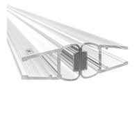 WAKA PRO-M4 - Guarnizione magnetica per porta doccia e porta della doccia, per porte della doccia, effetto ottico, trasparente, guarnizione per porta in vetro da 6 a 8 mm, 200 cm, per porta in vetro a