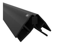 WAKA - Set di guarnizioni per doccia e porta doccia PRO-M1, per porte della doccia, ottiche, colore nero, guarnizione per porta in vetro, 6 - 8 mm, 200 cm, guarnizione per porta doccia, 90° e 180°