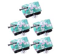 Wakauto 5 serbatoi in ferro retrò per ragazzi e cassaforte vintage con angoli arrotondati lucidati educativi coordinazione occhio-mano